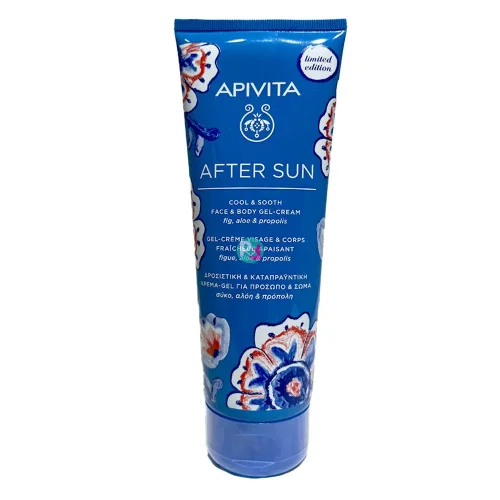 Apivita After Sun Cool & Sooth Face & Body Gel-Cream 100ml - Travel Size